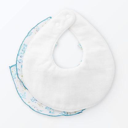 Haruulala Organic Girls Baby Shower Gift Bib Bib Baby Organic Cotton (Hikarie), Hikari