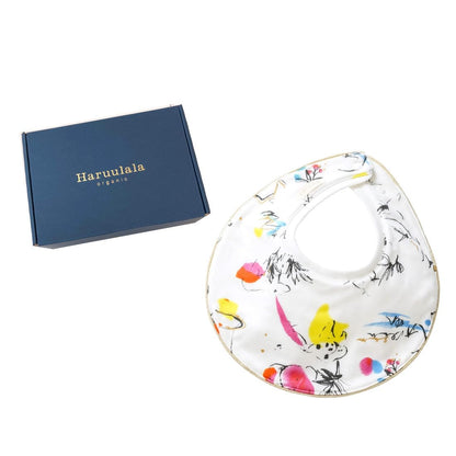 Haruulala Organic Girls Baby Shower Gift Bib Bib Baby Organic Cotton (Hikarie), Hikari
