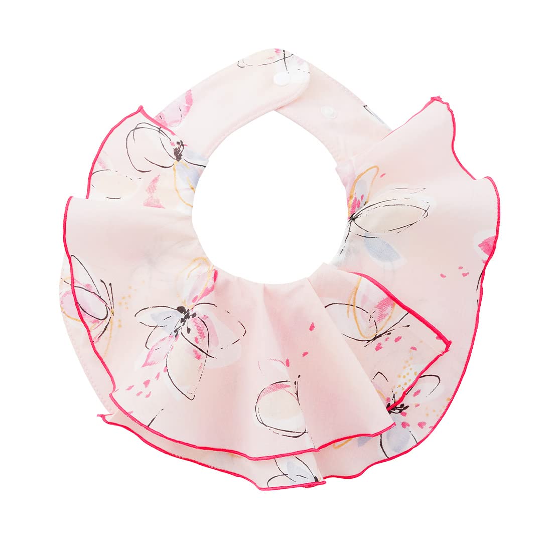 Haruulala Organic Girls Baby Shower Gift Bib Bib Baby Organic Cotton (Hikarie), Hikari