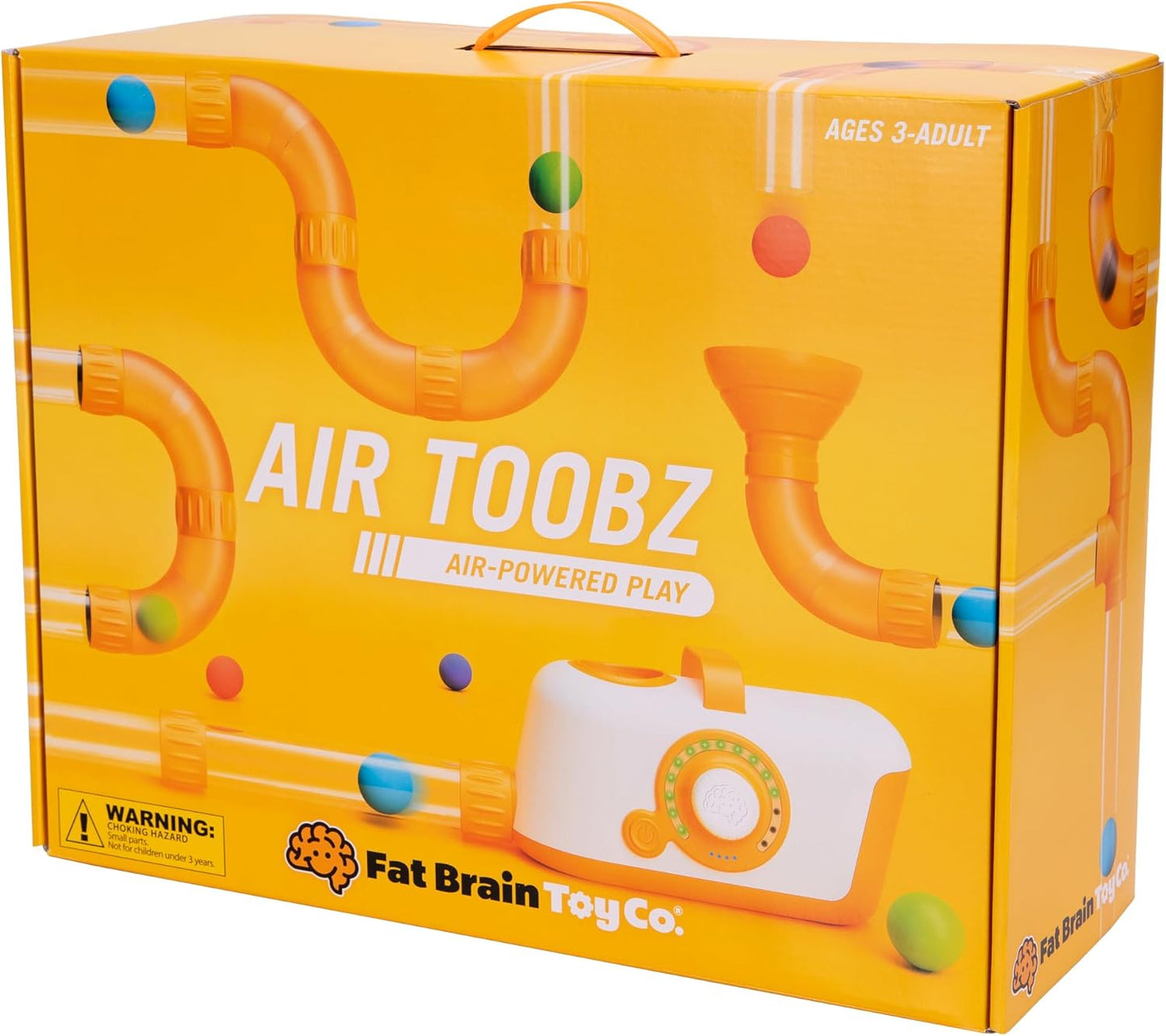 Fat Brain Toys The Original Air Toobz, Air-Powered STEM Building Toys for Kids & Teens, Kids Building Toys, STEM Toys for 3+ Year Old