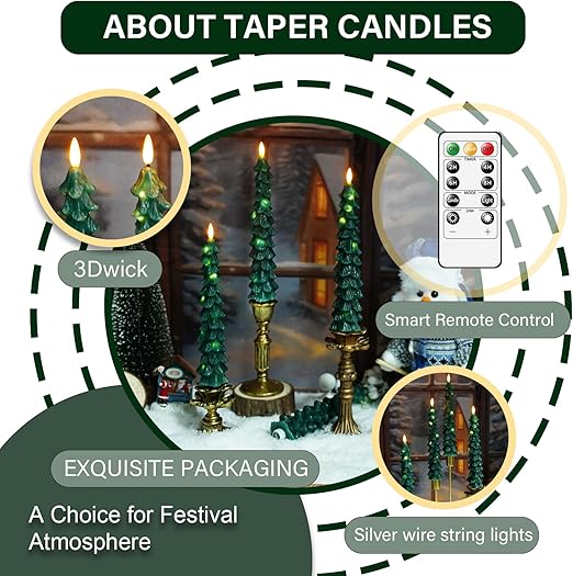 Christmas Tree Flameless Candle