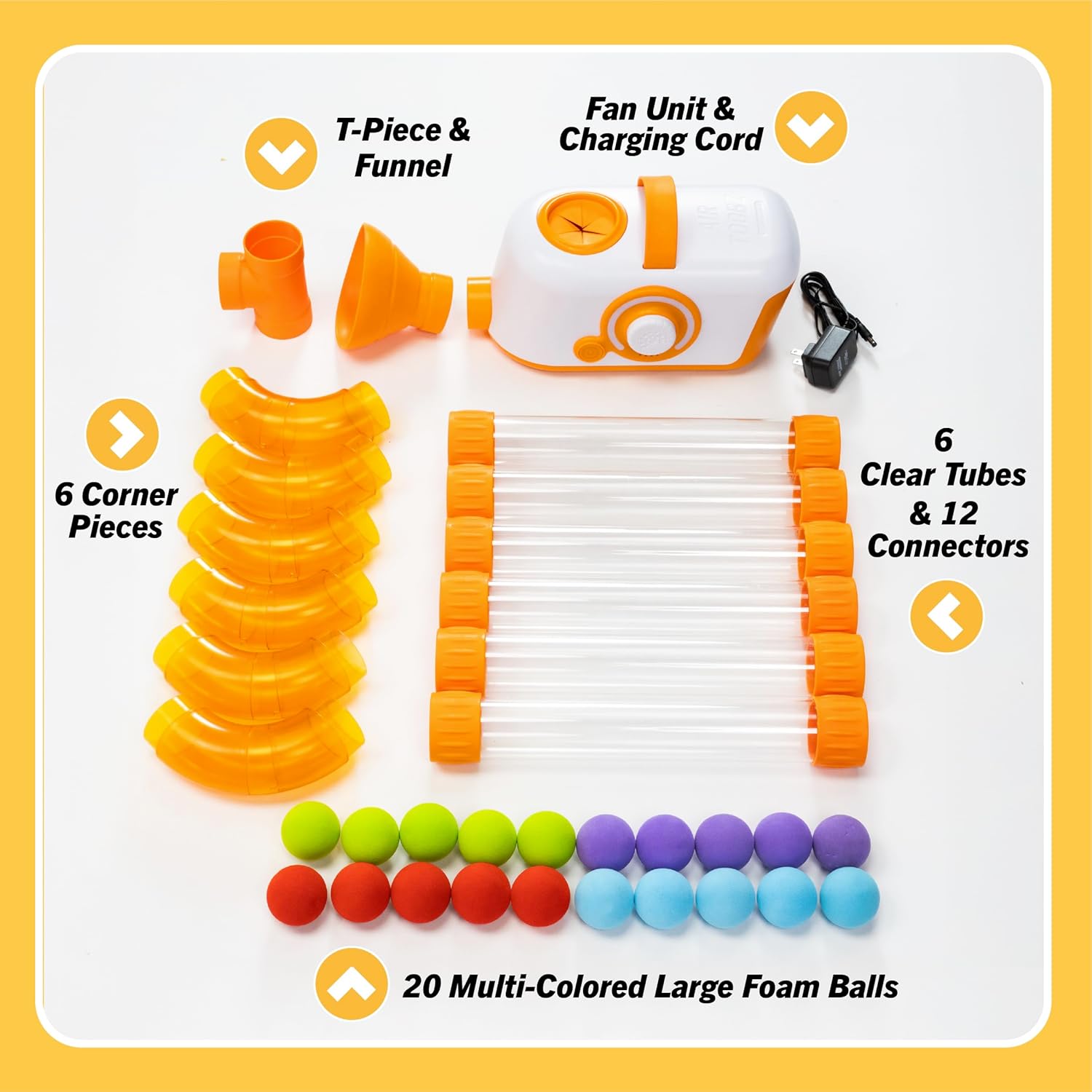 Fat Brain Toys The Original Air Toobz, Air-Powered STEM Building Toys for Kids & Teens, Kids Building Toys, STEM Toys for 3+ Year Old